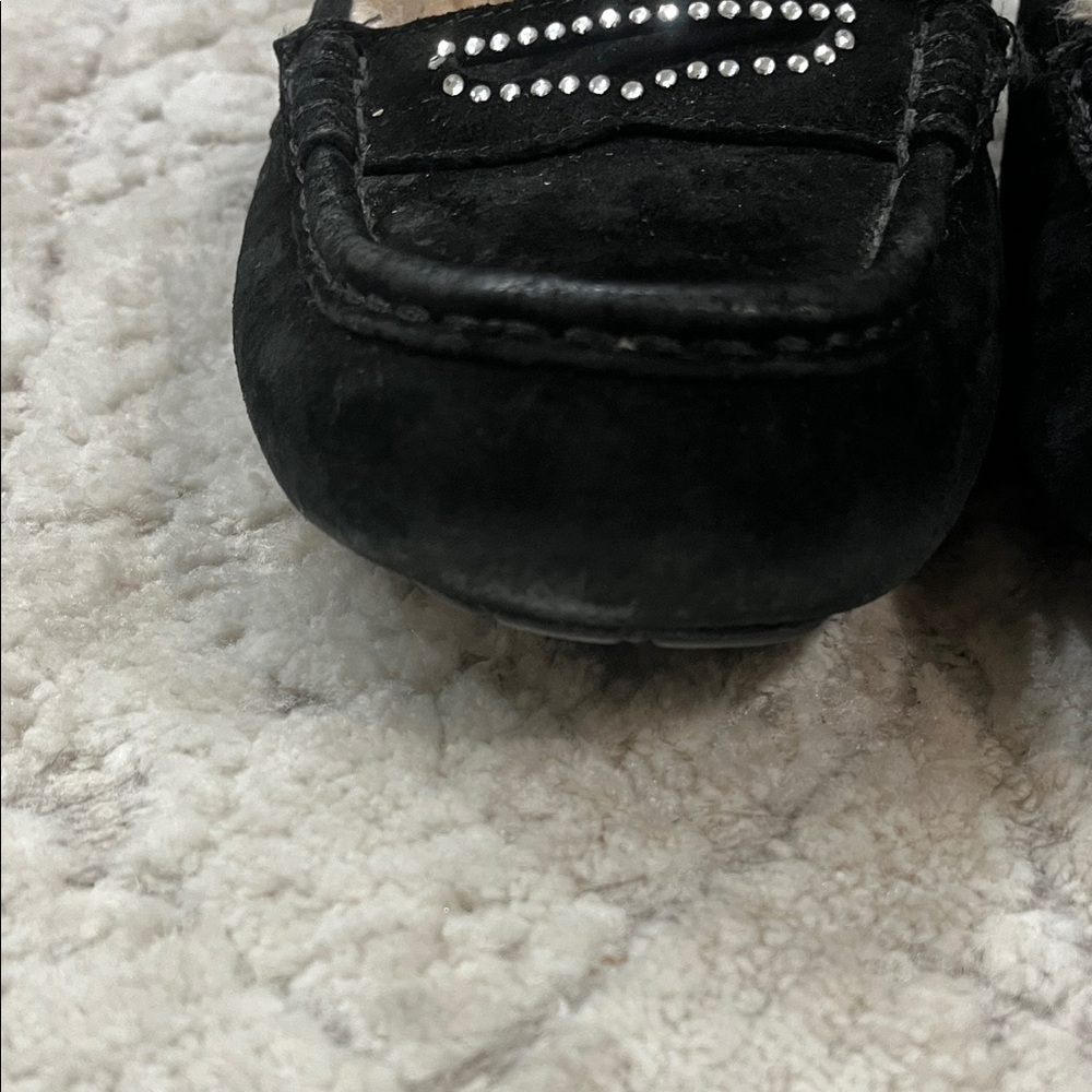 UGG Ansley Women's Black Loafer with Rhinestone Detail - Picture 9 of 10